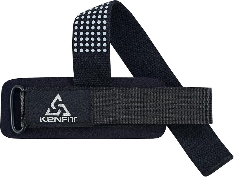 Power Lifting Straps, Silicone Anti Slip Grip, Padded Wrist Support, Kenfit
