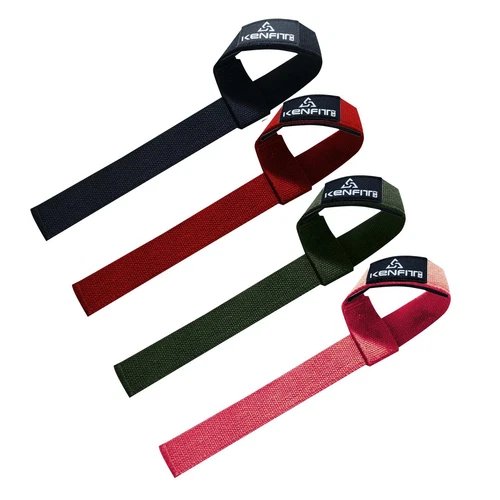 Barbell Weight Lifting Strap Heavy Duty Wraps Padding Dumbbells Deadlifts KENFIT