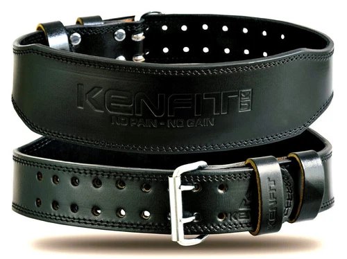 Weight lifting Leather belt Gym Training Powerlifting men women workout KENFIT